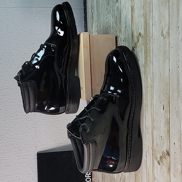 Rocky High Gloss Dress Leather Chukka Boots FQ00500-8 Size‎ 10W Wide - Picture 1 of 8
